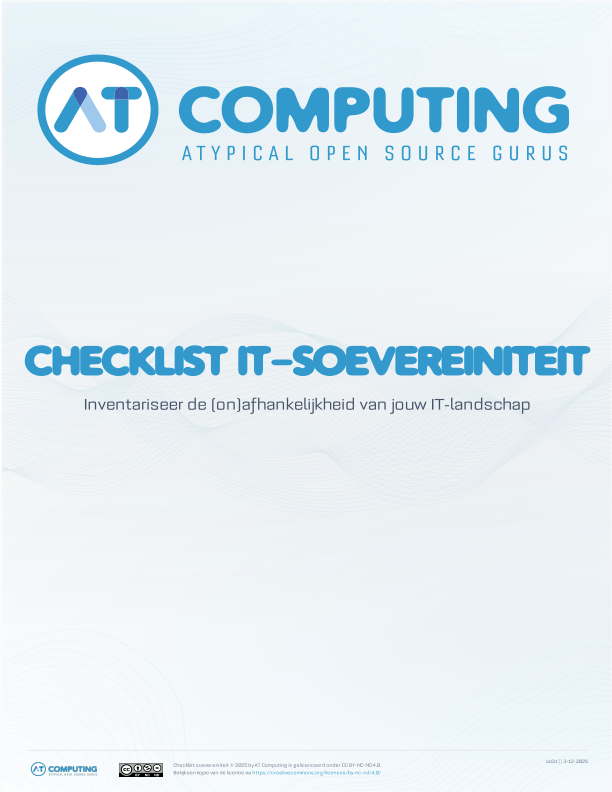 Checklist IT Soevereiniteit
